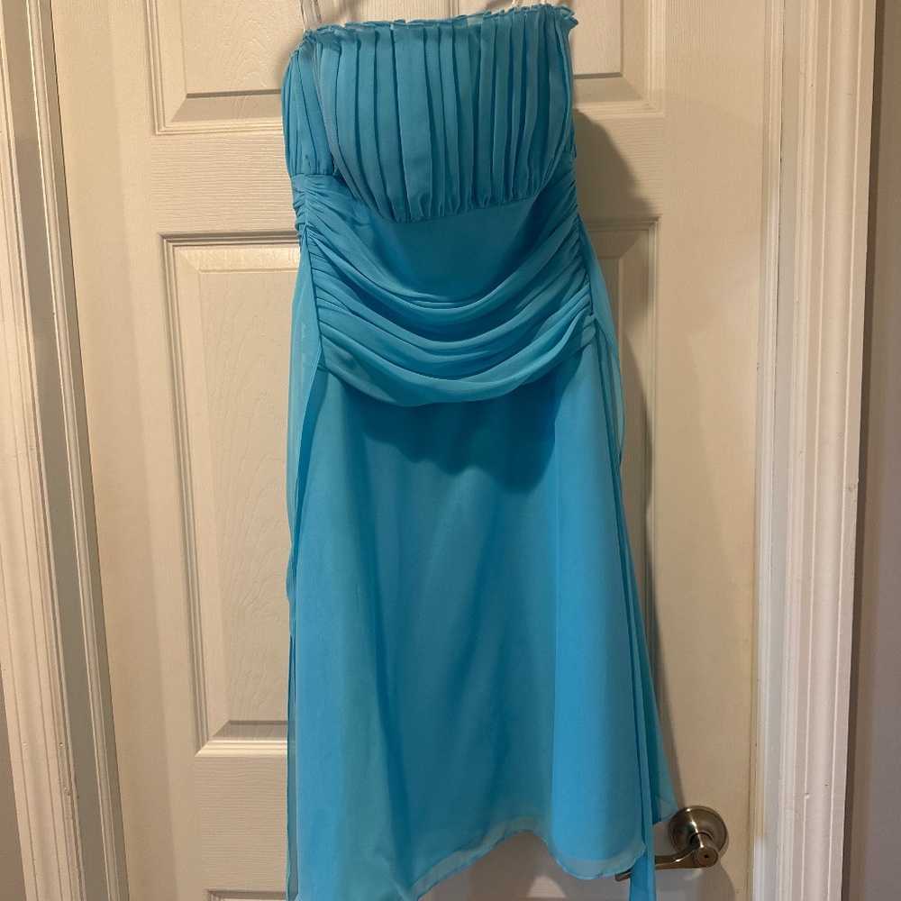 Tiffany blue bridesmaid dress